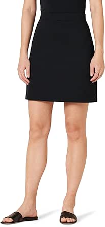 Amazon Essentials Women's Ponte Pull-On Mini Length A-Line Skirt