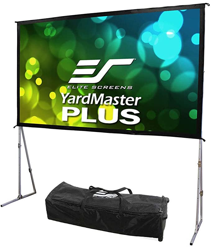 Elite Screens Yard Master Plus Series, 200-INCH, 16:9, 8K Ultra HD 3D Ready Indoor/Outdoor Portable Foldaway Home/Movie/Theater Projector Screen, Front Projection - OMS200H2PLUS, 2-YEAR WARRANTY