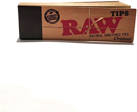 Raw Rolling Papers Unbleached Filter Tips 5 Pack = 250 Tips
