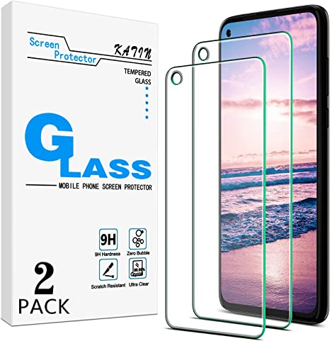 [2-Pack] KATIN Tempered Glass For Moto G Power 2020 [Camera hole Opened] Screen Protector Anti Scratch, Bubble Free, 9H Hardness, Easy to Install, Case Friendly