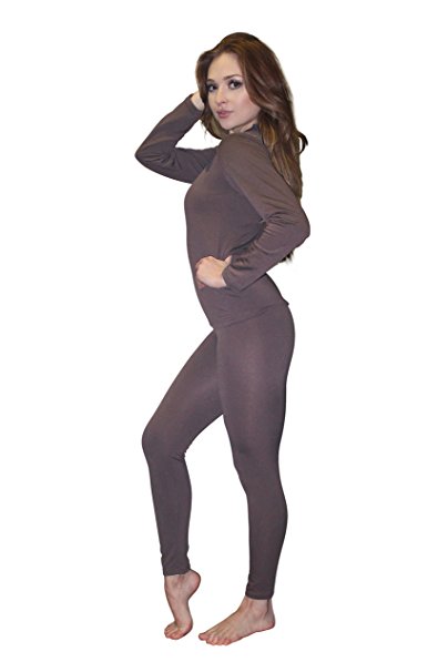 Women's Ultra Soft Thermal Underwear Long Johns Set with Fleece Lined