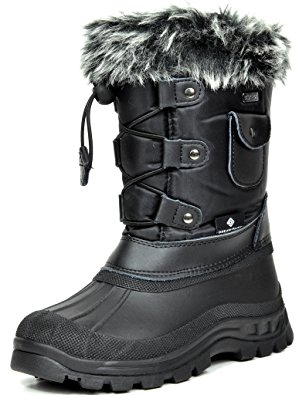 DREAM PAIRS Boys & Girls KSNOW Insulated Waterproof Snow Boots