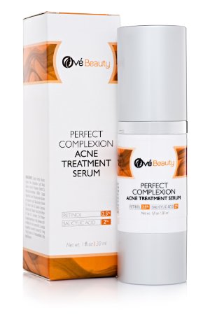 Acne Treatment for Adults and Teens with Retinol Salicylic Acid Niacinamide Vitamin C and Hyaluronic Acid -Skin Clearing Anti aging and Blemish Control