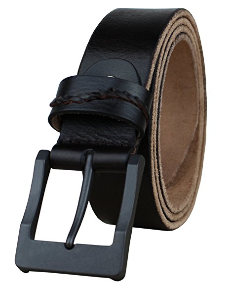 Heepliday Men's Simple Casual Soft Vintage Leather Belt