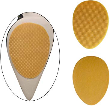 BIGIICO High Quality Adhesive Self-Adhesive Anti-Slip Stick Pad for Shoes Upgraded Skid Proof Sole Stick Protector Noise Reduce 5 Pairs (Brown)