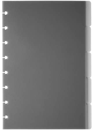 TUL® Discbound Tab Dividers, Junior Size, Gray, Pack of 10 Dividers