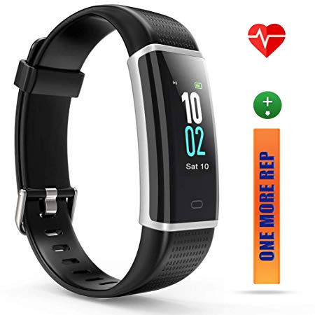 ZURURU Fitness Tracker HR, Activity Tracker Waterproof Smart Watch Wristband with Heart Rate Pedometer for Men Women Gift