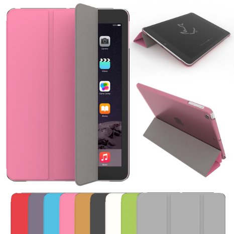 RC iPad Air 2 Case, Slim Smart Cover - Ultra Lightweight (iPad Air 2 Case), Pink