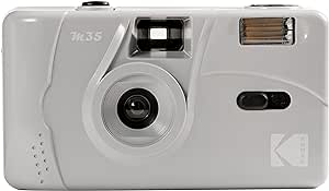 Kodak M35 Reusable M35 35mm Film Camera, Fixed-Focus and Wide Angle, Build in Flash and Compatible with 35mm Color Negative or B/W Film (Film and Battery NOT Included) (Grey)