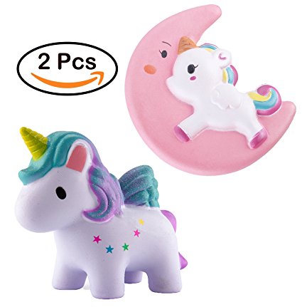 Chekue Slow Rising Squishies - Cute Kawaii Scented Squishy Simulation Lovely Toy Medium Mini Soft Food squishies, Stress Relief and Fun! (Unicorn)
