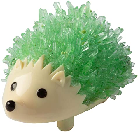 Fat Brain Toys Crystal Growing Hedgehog - Green Maker & DIY Kits for Ages 10 to 12