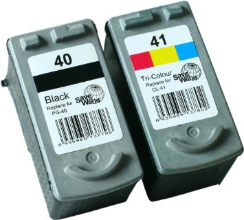 YoYoInk Remanufactured Ink Cartridges Replacement for Canon PG 40 & CL 41 (1 Black, 1 Color) (Ink Level Display Indicator)