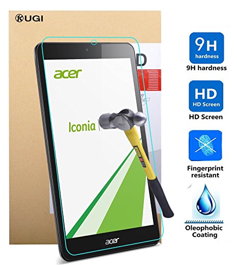 ACER ICONIA ONE B1-770 screen protector, KuGi ® Ultra-thin 9H Hardness High Quality HD clear Premium Tempered Glass Screen Protector for ACER ICONIA ONE B1-770 tablet (1 pcs)