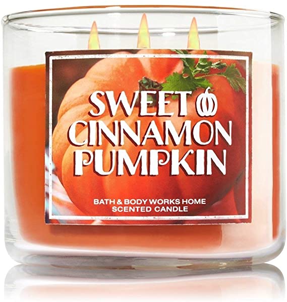 Bath and Body Works Thankful Candle Sweet Cinnamon Pumpkin 3 Wick 14.5 oz