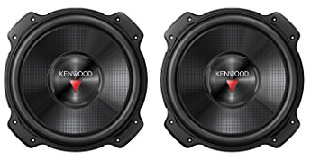 2) Kenwood KFC-W2516PS 10" 2600W Car Audio Subwoofers Subs Power Woofers 4 Ohm