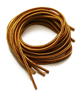 Round Shoelaces 27",36",45",54" Athletic "Yellow/Brown" sneaker Boots & Shoes 1pair
