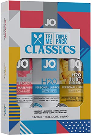 System JO Classics/Gelato/Flavors Tri Me Lubricants Triple Set-1 fl.oz Each (Classics-Triple Set)