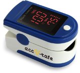CMS 500DL Generation 2 Fingertip Pulse Oximeter Blood Oxygen Saturation Monitor with silicon cover batteries and lanyard