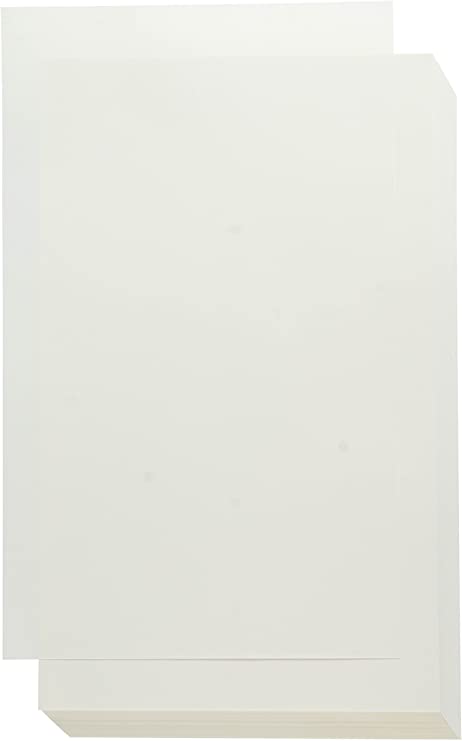 Ivory Cotton Fiber Resume Paper - Legal-Size Cotton Paper For Printing Invitations, Business Documents, Greeting cards, and Scrapbooking - 100 Count - 8.5 x 14 Inches