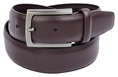 Mens Brown Leather Belt by Vellette