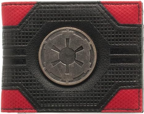 Star Wars Imperial Empire Emblem Logo Mix Material Bi-fold Gift Boxed Wallet