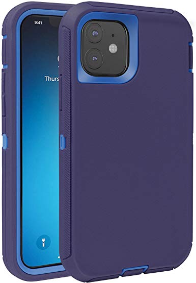 FOGEEK Case for iPhone 11, Heavy Duty Rugged Case, Full Body Protective Cover [Shockproof] Compatible for iPhone 11 2019 [6.1 inch] (Dark Blue)