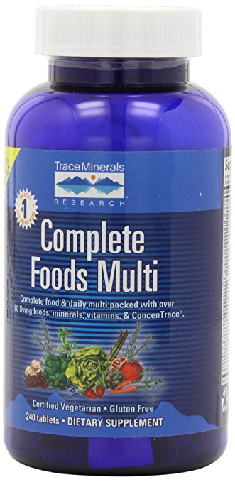 Trace Minerals Research Complete Foods Multi, 30 Day Supply, 240 Tablets