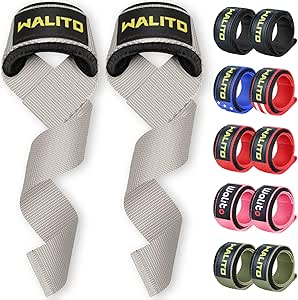 Gym Weight Lifting Straps - 24" Wrist Wraps Wrist Straps for Weightlifting Men & Women, Home Gym Deadlift Straps with Thick Protection Pad for Strength Training, Powerlifting, Dumbbell Workout