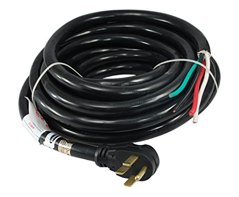 Conntek 14302 RV/Generator Power Cord 30-Foot 50 Amp Male Plug To Bare Wire