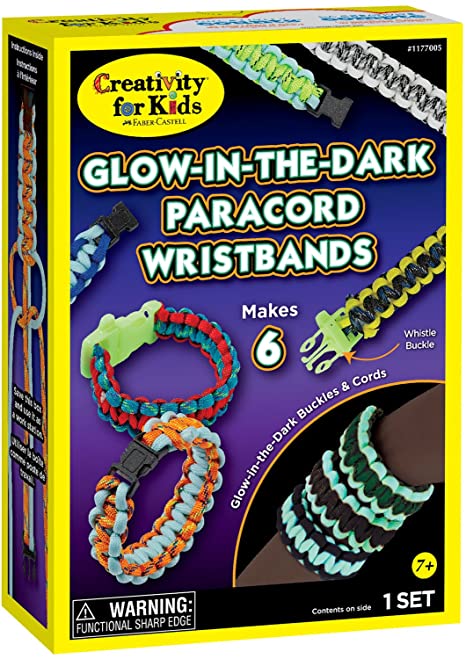 Creativity for Kids Glow-in-The-Dark Paracord Wristbands