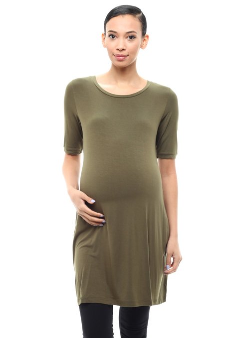Carapace Clothing Women's Maternity Summer Spring Casual Fashion Jersey T-Shirt Dress