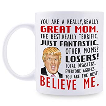 Donald Trump Mug, You Are A Really Great Mom- Gifts for Mom from Daughter/ Son/ Husband, Coffee Mug Novelty Prank Gift for Mommy on Mother’s Day/ Birthday/ Christmas 11 Oz