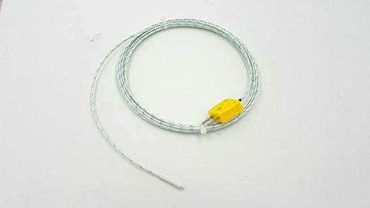 Perfect-Prime TL0400, 4 Meters Long, K-Type Sensor Probe for K-Type Thermocouple Thermometer / Meter in Temperature Range up to 400 °C / 752 °F