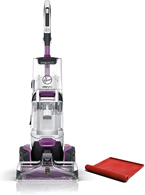 Hoover SmartWash Automatic Carpet Cleaner Spot Chaser Stain Remover Wand, Shampooer Machine for Pets, with Storage Mat, FH53050, Purple