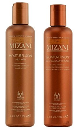 Mizani Moisturfusion Milk Bath Shampoo 8.5oz & Silk Cream Conditioner 8.5oz Set