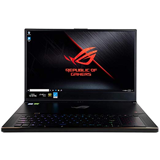 CUK ASUS ROG Zephyrus S GX701GX Gaming Laptop (Intel i7-9750H, 32GB RAM, 2TB NVMe SSD, NVIDIA GeForce RTX 2080 8GB Max-Q, 17.3" FHD 240Hz 3ms G-SYNC, Windows 10 Pro) Gamer Notebook Computer