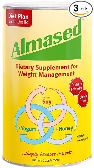 Almased - Multi Protein Powder - Supports Weight Loss, Optimal Health and Maximum Energy, 17.6 oz (3 Pack)
