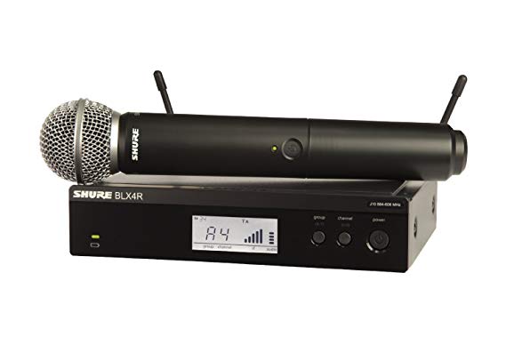 Shure BLX24R/SM58 Handheld Wireless System with SM58 Vocal Microphone, Rack Mount, H9