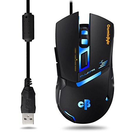 Cosmic Byte CB-M-04 Pulsar 6 Button Gaming Mouse (Black)