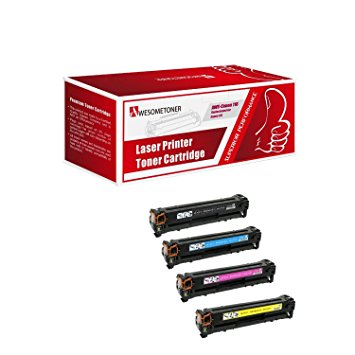 Awesometoner Compatible Canon 116, 416, 716 Toner Cartridges - 4pk (BCMY) for MF8030, 8050, MF8080Cw