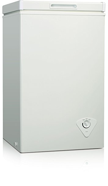 Midea WHS-79C1 Single Door Chest Freezer, 2.1 Cubic Feet, White
