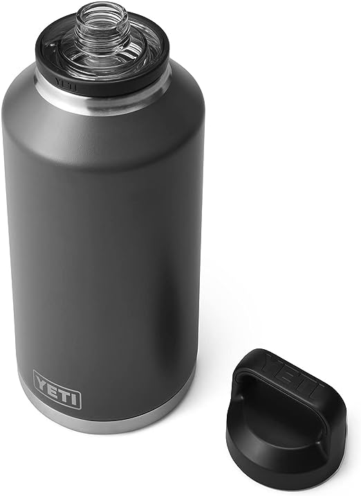 YETI Rambler 64 oz Bottle, Vacuum Insulated, Stainless Steel with Chug Cap, Charcoal