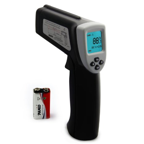 Etekcity Lasergrip 630 Dual Laser Non-contact Digital Infrared Thermometer, Gray and Black