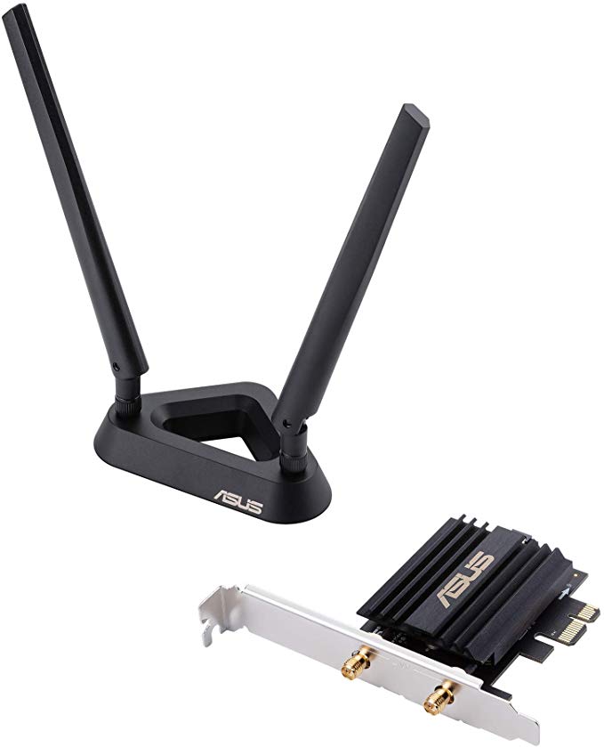 Asus AX3000 (Pce-AX58BT) Next-Gen WiFi 6 Dual Band PCIe Wireless Adapter with Bluetooth 5.0 - Ofdma, 2x2 MU-Mimo and Wpa3 Security