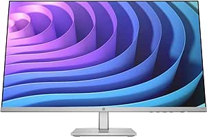 HP 27" IPS LED FHD FreeSync Monitor with Adjustable Height, 27" Full HD (1920 x 1080) 75Hz Anti-Glare IPS Display, 4k HDMI, VGA, Ideal for Home and Business, Silver, JVQ HDMI