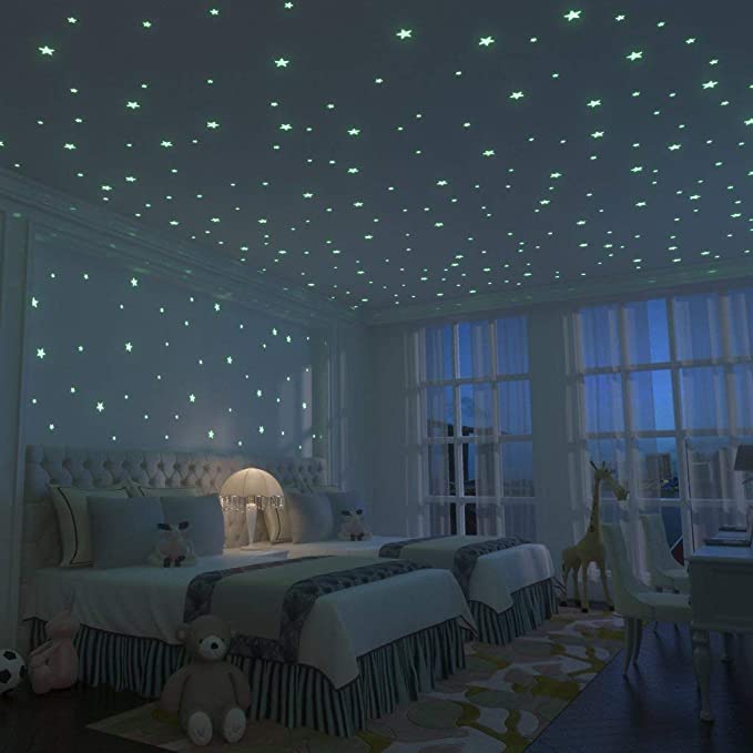 Glow Stars Supernova: 200 of The Brightest Glow in The Dark Stars | Boxed Set with Double Sided Tape, Mesh Pouch & Free Constellation Guide | Glow in The Dark Ceiling Star Stickers for Bedrooms