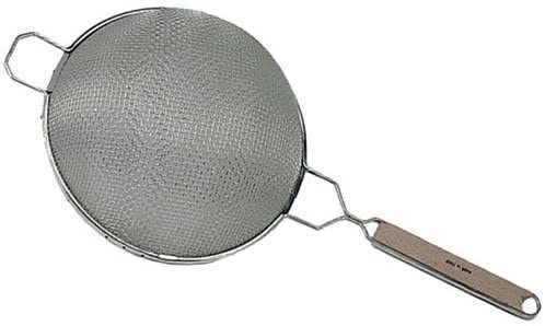 Update International SDF-10/SS 10-1/4-Inch Fine Double Mesh Stainless Steel Strainer, Silver