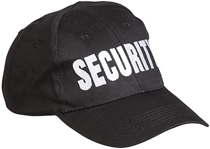 "SECURITY" Black Baseball Cap Tactical Hat Special Agent Security Guard