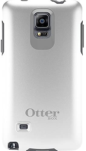 OtterBox Samsung Galaxy Note 4 Case Symmetry Series - Retail Packaging - Glacier (White/Gunmetal Grey)