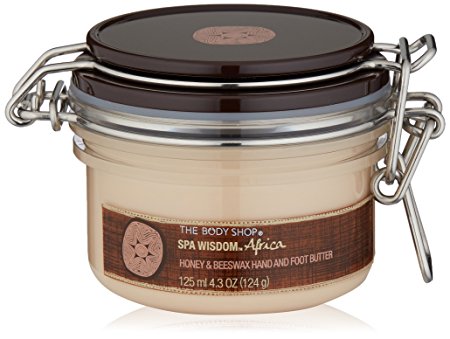 The Body Shop Spa Wisdom Africa Honey & Beeswax Hand and Foot Butter, 4.3 Ounce